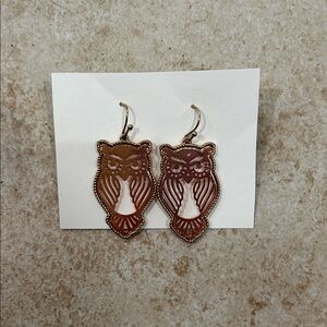 3 for $20 bundle! Rose Gold Owl Earrings